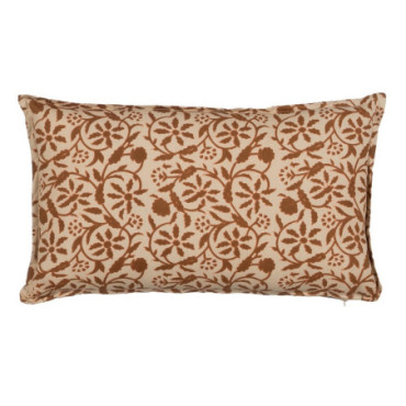 Coussin Beige - Brun 100% Coton Décoration 50x30cm