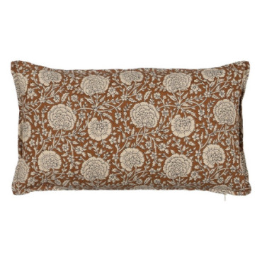 Coussin Beige - Brun 100% Coton Décoration 50x30cm