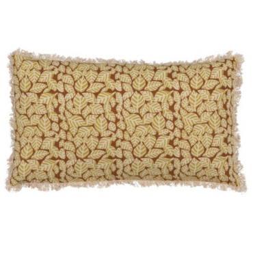 Coussin Beige - Brun 100% Coton Décoration 50x30cm