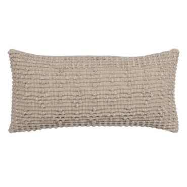 Coussin Beige Coton Décoration 30x60cm