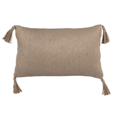 Coussin Beige Jute Décoration 30x50cm