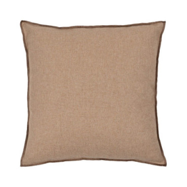 Coussin Beige Polyester - Coton Décoration 45x45cm