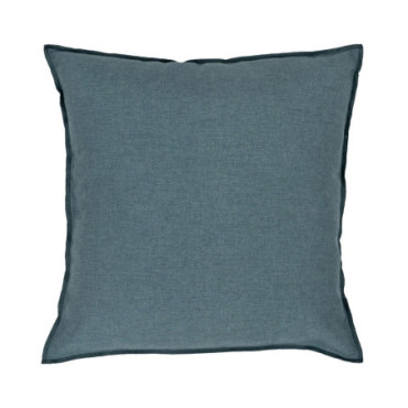 Coussin Bleu Polyester - Coton Décoration 45x45cm