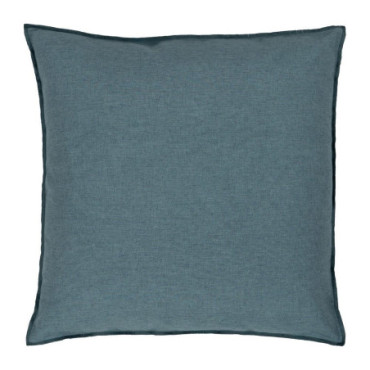 Coussin Bleu Polyester - Coton Décoration 55x55cm