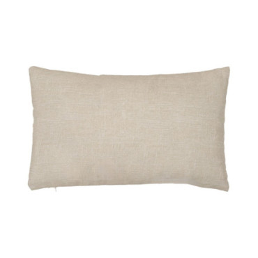 Coussin Crème Coton - Polyester Décoration 50x30cm