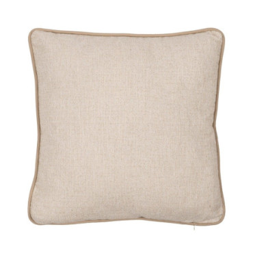 Coussin Écru Polyester Décoration 45x45cm