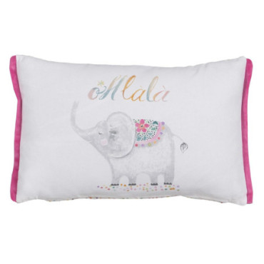 Coussin Éléphant Coton Décoration 45x30cm