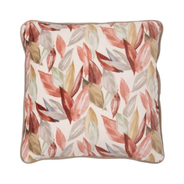 Coussin Feuilles Polyester Décoration 55x55cm