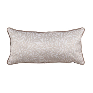 Coussin Feuilles Velours Décoration 60x30cm