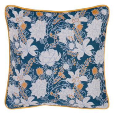 Coussin Fleurs Coton - Polyester 45x45cm