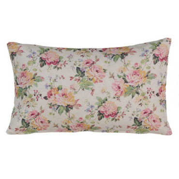 Coussin Fleurs Coton / Poliyester 50x30cm