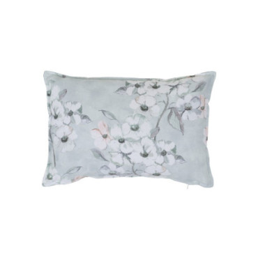 Coussin Fleurs Coton Décoration 45x30cm