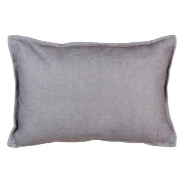 Coussin Gris Clair Polyester Décoration 45x30cm