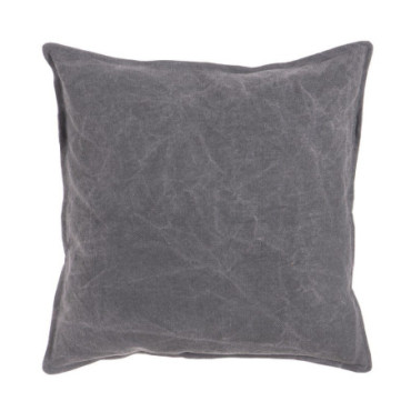 Coussin Gris Foncé 100% Coton 45x45cm