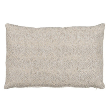 Coussin Gris Lin - Coton Décoration 60x40cm