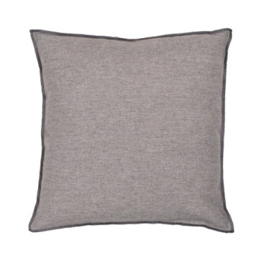 Coussin Gris Polyester - Coton Décoration 45x45cm