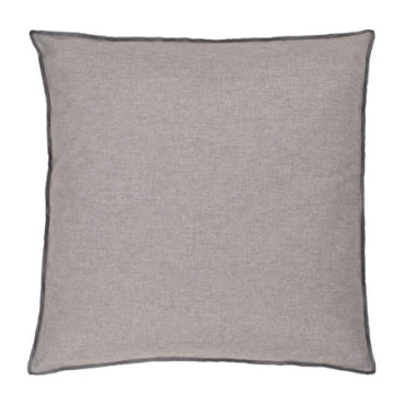 Coussin Gris Polyester - Coton Décoration 55x55cm