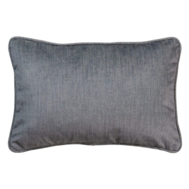 Coussin Gris Velours Décoration 45x30cm