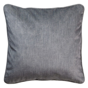 Coussin Gris Velours Décoration 45x45cm