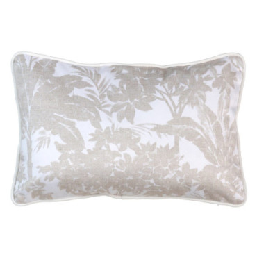 Coussin Imprimée Beige Velours 45x30cm