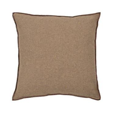 Coussin Marron Polyester - Coton 45x45cm