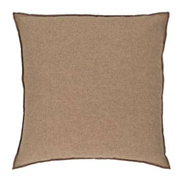 Coussin Marron Polyester - Coton 55x55cm