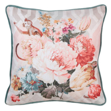 Coussin Singe Polyester Décoration 45x45cm