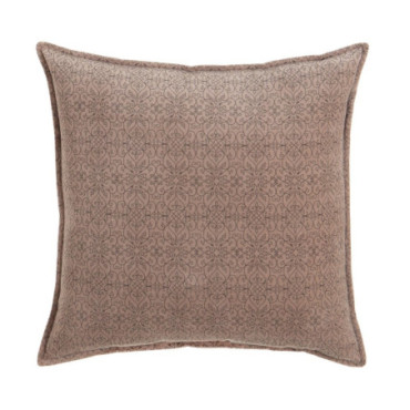 Coussin Taupe Velours Décoration 45x45cm