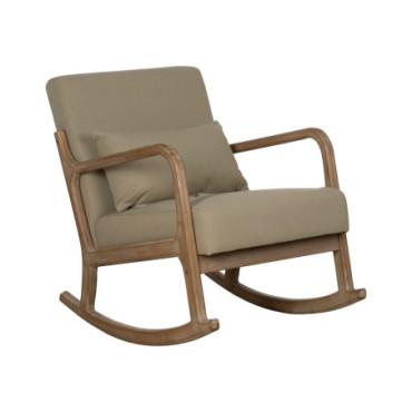 Fauteuil À Bascule Naturel - Beige 66x88x80cm