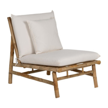 Fauteuil Naturel Bambou 65x86x81cm