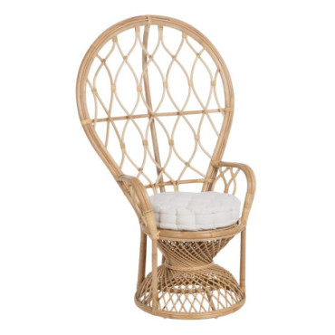 Fauteuil Naturel Rattan Salon 90x73x142,50cm