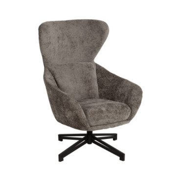 Fauteuil Renouvelable Gris Tissu - Métal 75x80x110cm