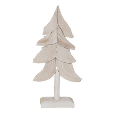 Figurine Arbre Blanc Bois Paulonia 29x12x62cm