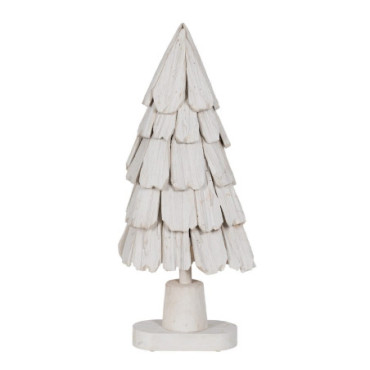 Figurine Arbre Blanc Bois Paulonia 34x19x80cm