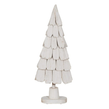 Figurine Arbre Blanc Bois Paulonia 38x20x100cm