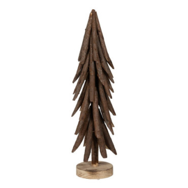 Figurine Arbre Marron Bois Paulonia 27x27x88cm