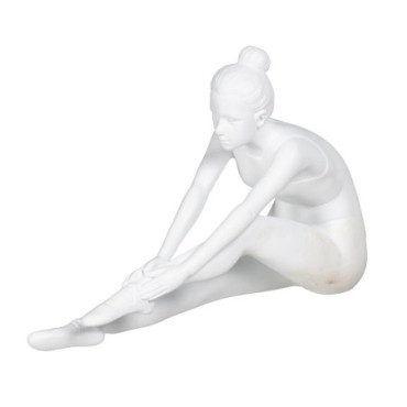 Figurine Blanc résine Décoration 27,50x9x19cm