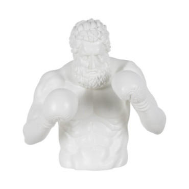 Figurine Boxeur Blanc Résine 63x51x67cm