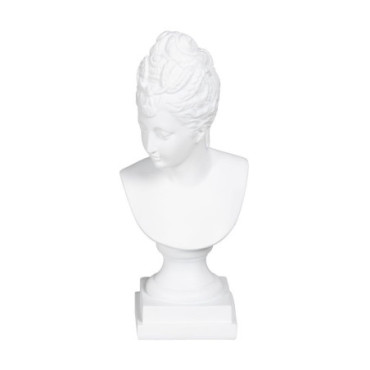 Figurine Bust Blanc résine Décoration 12,60x10,30x29,5