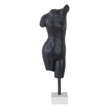 Figurine Bust Noir Aluminum/Marbre 16x10x62cm