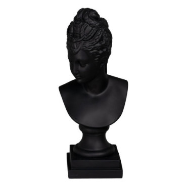 Figurine Bust Noir résine Décoration 16,70x14,50x39 C