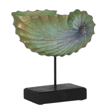 Figurine Caracola Bois - Fer Décoration 30x12x30cm