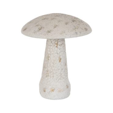 Figurine Champignon Beige Métal 33,50x33,50x38,50cm