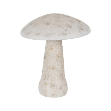 Figurine Champignon Beige Métal 39,50x39,50x48,50cm