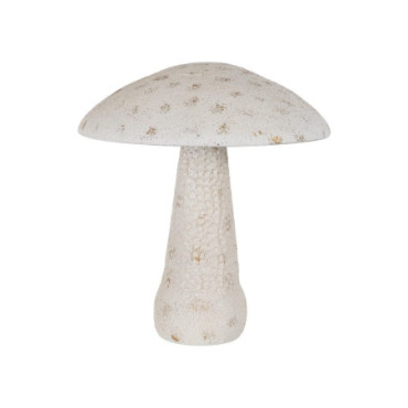 Figurine Champignon Beige Métal 51x51x58cm