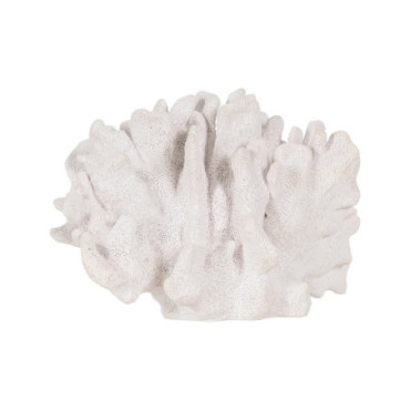 Figurine Corail Blanc Résine Décoration 22,50x13x16cm