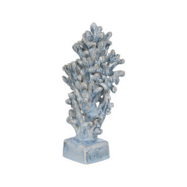 Figurine Corail Bleu Céramique Décoration 16,50x16,50x32 C