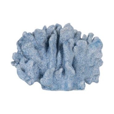 Figurine Corail Bleu Résine Décoration 22,50x13x16cm