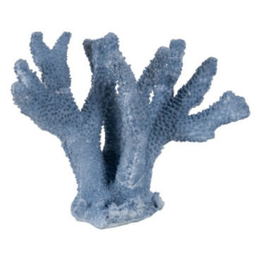 Figurine Corail Bleu Résine Décoration 27x15x21cm