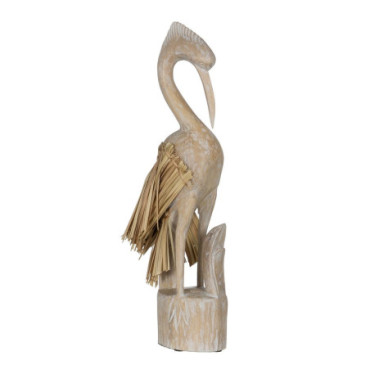 Figurine Garza Bois - Fibre naturelle 20x10x62cm